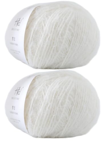 Lerchiyar Snowbaby Wool-Acrylic Fuzzy Yarn 2x100g/207yds