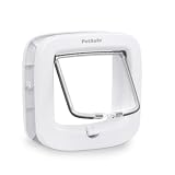 PetSafe Chatière Manuelle - Système à 4 Options de Fermeture, Économique, Installation Facile - Blanc