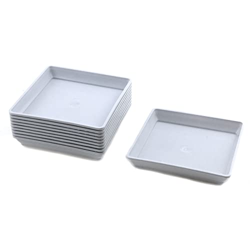 Pufguy 10PCS Plant Saucers White Plant Tray