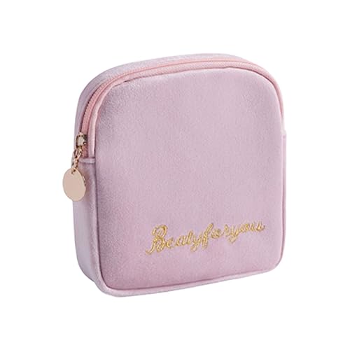 GALPADA 1Pc Portable Sanitary Towel Storage Bag Large Capacity Zippered Diaper Pouch for Outdoor Travel Office for Menstrual Products Diapers and Accessories Girl