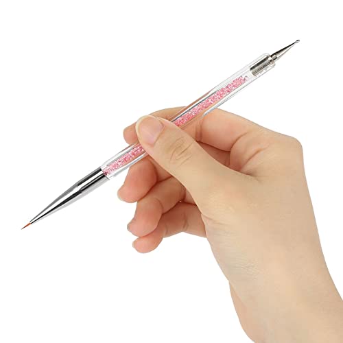 5 peças conjunto de ferramentas de manicure pontilhadas de cristal de duas cabeças, kit de pintura d