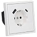 Produktbild Jung SCHUKO USB-Steckdose Typ AC (3A) Komplett-Set Serie LS: Steckdose LS152015CAWW und 1-fach Rahmen LS981WW Alpinweiß
