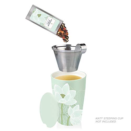 Tea Forte Lotus Single Steeps Loose Leaf Premium Tea Gift Set Sampler, 15 Count 3 of Each Assorted Blends, Pre-Portioned Single Serve Pouches, Steeps 12 oz - Thumbnail 7