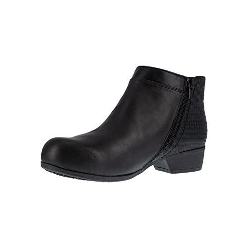 Rockport Work Women's Carly Work Safety Toe Bootie, Black, 7.5 #TOP30