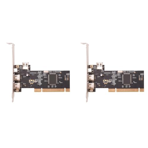 Sizoriruk 2X 3 Port IEEE 1394 Firewire Card PCI Firewire Adapter IEEE 1394 PCI Controller Card for Desktop PC