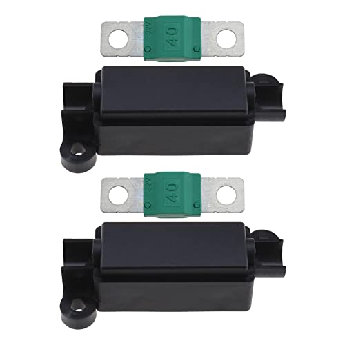 EMSea 2pcs Porte-fusibles Midi et 2pcs Fusibles Midi 40Amp Remplcacement pour Voitures Camions Véhicules de Construction Machines Agricoles Bus Caravanes