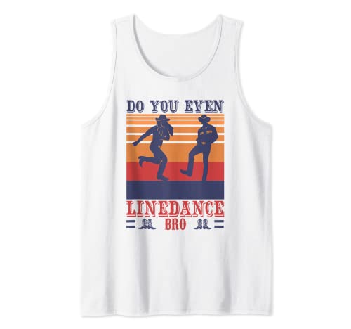 Línea Bailar Country Western Music Lover Line Bailar Camiseta sin Mangas