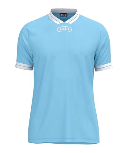 Maillot de sport enfant bleu clair 140 football retro