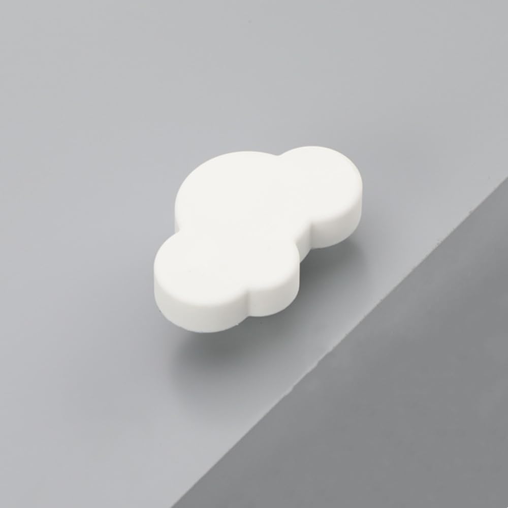 bouton de meuble, 9 pièces caoutchouc souple anti-collision bouton de meuble enfant, étoiles, lune et nuages ​​bouton de porte, pour assurer la sécurité de bébé bouton de tiroir (bleu)