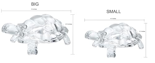 Estatua de cristal Tortuga Feng Shui Lightahead miniatura 5