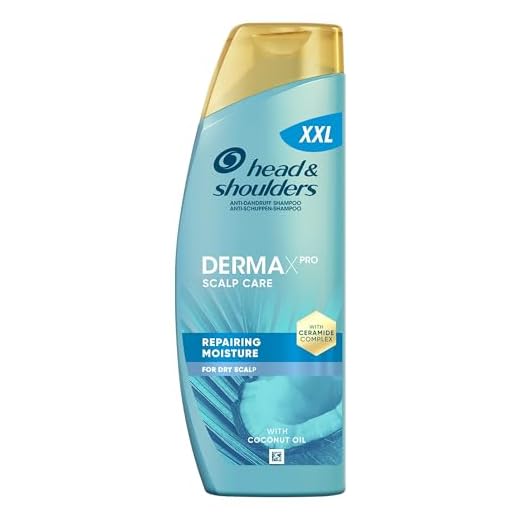 Head & Shoulders DermaXPro Pflegende Feuchtigkeit Anti-Schuppen-Shampoo 500 ml mit Kokosöl und Ceramide-Komplex, 72H Feuchtigkeit für Trockene Kopfhaut