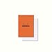 Rhodia Head Stapled Pad, No16 A5, Square ruling - Orange
