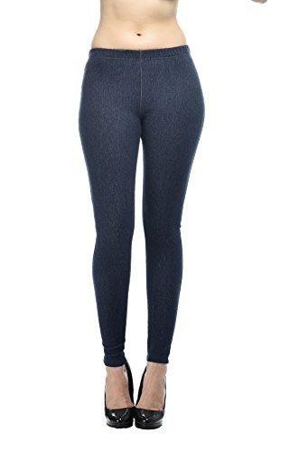 Image of Frenchtrendz Women's Slim Fit Mid Rise Stretchable Cotton Modal Spandex Jegging Pull On