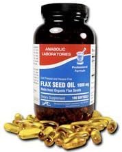 Anabolic Laboratories, Organic Flax Seed Oil 1000mg, 180 Capsules