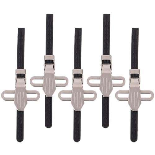 Luxshiny 5pcs Pleated Skirt Buckles Waist Closure Clips Silver-white Adjustable Buckle Set for Jk Uniform Skirts Sewing Accessories for Clothing Tailoring