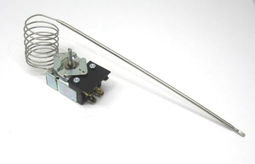 SJ-169-42 Range Oven Thermostat - 175°F to 550°F Temperature Range, 42-Inch Capillary - Compatible with Vulcan Hobart 00-411506-00014 & Other Models