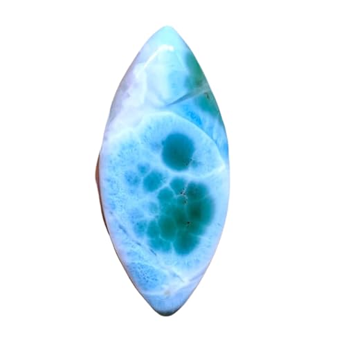 Larimar pierre de sérénité cabochon marquise 63mm pour créer votre collier de vacances d'été