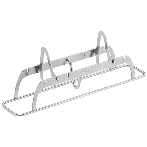 RÖSLE Soporte para pescado, accesorio para preparar pescado en parrillas de gas y carbón, de tamaño ajustable, acero inoxidable 18/10, apto para lavavajillas