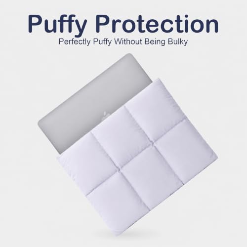 Image of ProElite Puffy Tablet Sleeve Case Upto 13.3 inch for Galaxy Tab S10 Fe+ /S9 FE+ /S7+ /S8 Plus /S9 Plus /S7 FE 12.4 inch, iPad Pro 12.9 inch, MacBook Air /Pro Retina, Microsoft Surface Pro 4 /5 /6 /7 /8 /9, Lavender