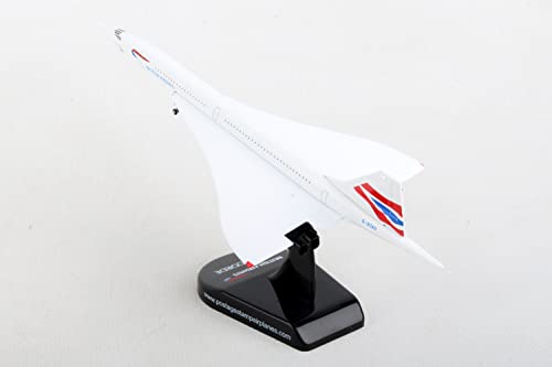 Daron Worldwide Trading Postage Stamp British Airways Concorde Vehicle (1/350 Scale), White,Black #TOP5