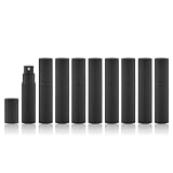 Lulupack Travel Perfume Atomizer Refillable Bottle: Spray Cologne for Travel size - Small Empty Sprayer Fragrance - 5ml (9pcs, Black)
