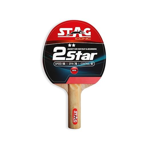 Wild Cat Table Tennis (T.T) Racket | Premium ITTF Approved Rubber Intermediate/Advanced TT Racquets| Black/Red Grip Designed Comfortable Wooden Table Tennis Bat (2 Star) (B0CQRJDQYD) Amazon Price History, Amazon Price Tracker