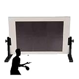 Table Tennis Return Board,Desktop Table Tennis Rebounder,Single Person Self-Study Training Baffle,for Home Gym School(Black)