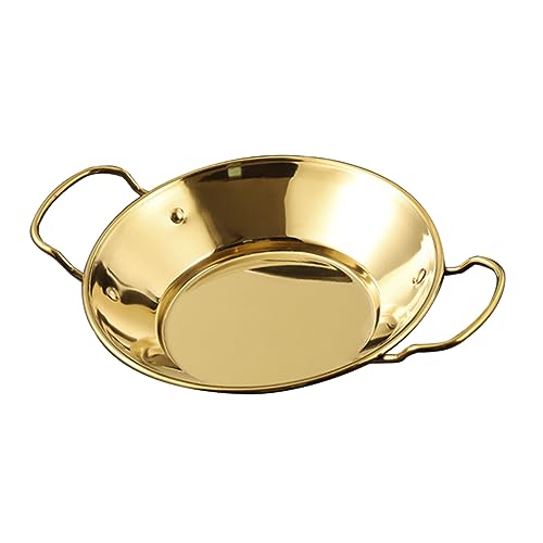 VALICLUD Olla Inoxidable para Cocina Multifunción Resistente al Calor sin Asas Utensilio para Alcohol y Hogar para Cocina de Inducción y Uso Diario