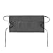 3 Taschen Taille Schürze Kellnerin Kellnerin Server Schürze kurz halb Uniform Schürze, dunkelgrau,