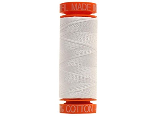Hilo Aurifil Cotton Mako 50wt 200m Blanco miniatura 1
