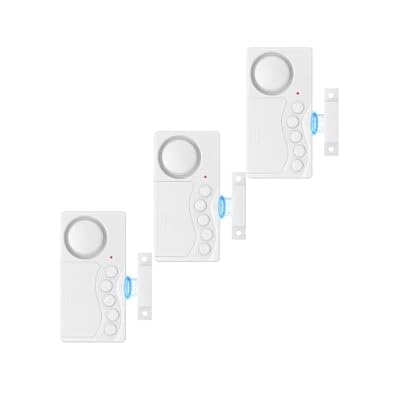 EGIZPY Fridge Door Alarm with Delay, Door Alarms When Opened, 3PK