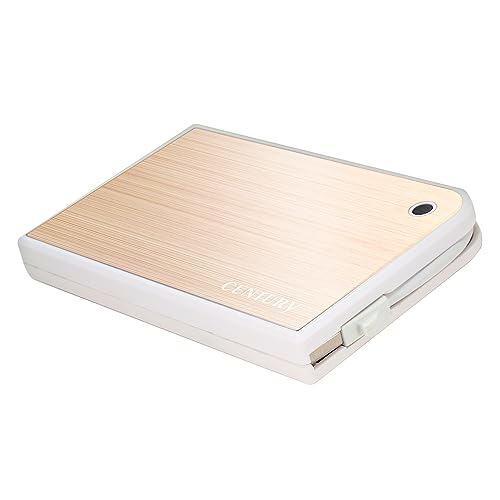 Caja externa para disco duro SATA 2.5 USB 3.2 Gen 1 Oro y Blanco miniatura 2
