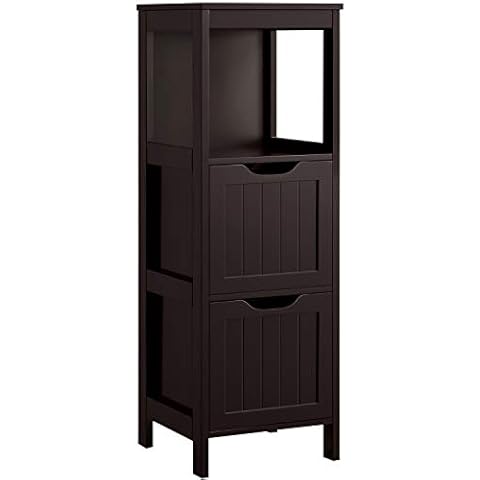 Yaheetech Wooden Bathroom Floor Cabinet Cover