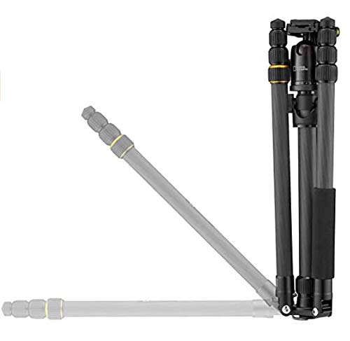 National Geographic Travel Tripod, 5-Section Legs, Carbon Fiber, Compatible With Canon, Nikon, Sony Dslr, 90 Column, Twist Locks 360 Degree Ball Head,Quick Release Plate, 8Kg Load Capacity, Carry Bag #TOP2