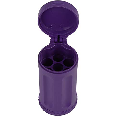 Image of X AUTOHAUX Portable Car Smokeless Windproof Ashtray with Keychain Lid Purple