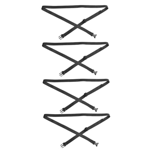 SUPVOX Correa para Equipaje Ajustable de 2 Metros Paquete de 4 Correas de Sujeción para Maleta Ligera y Resistente Adecuado para Viajes al Aire Libre y Uso Doméstico