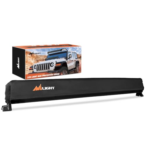 Nilight LED Light Bar Cover 42 Inches Black Nylon Protective Sleeve Universal Fit Straight and Curved Bar Waterproof Dustproof Scratch-Proof Light Cove for Driving Off Road Lights