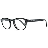 Protective case included Ermenegildo Zegna Unisex-Erwachsene EZ5108 001 48 Brillengestelle, Schwarz (Nero LUCIDO)