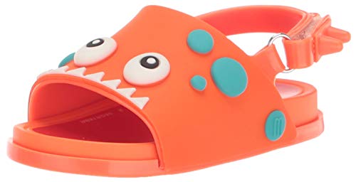 mini melissa Girl's Mini Beach Slide Dino Slipper