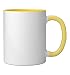 Black Labrador Iced Coffee Sunglasses Chill for Men Women Ceramic Mug, Yellow/White