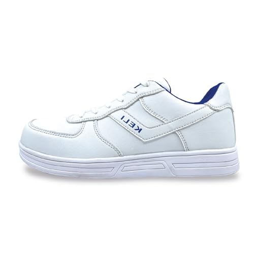 KELI FRANCE - KELI - Chaussure Basse de Sécurité - Coque de Protection - Semelle Anti-Perforation & Anti-Glisse S1P - Style Urbain Moderne (Blanc, Système Taille Chaussures EU, Adulte, Numérique, Moyen, 39)