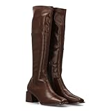 botas altas planas mujer marypaz Botas altas con tacon cuadrado elegante.