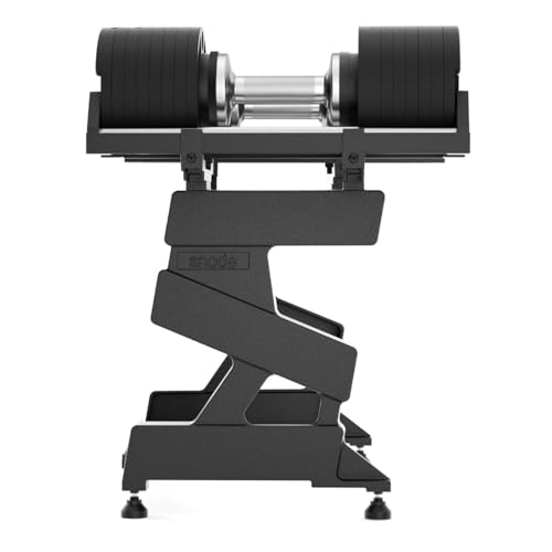 Image of SNODE AD80 Drop Proof 80 lbs Adjustable Dumbbell Set -Exhaustion Training Weights Adjustable Dumbbells with Cast Iron Plates and Cradle, Knurled Handle, Fast Adjust, Compact Home Gym Equipment for Bench & Press