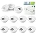 Price comparison product image 10 Pcs Desk Grommet, White 50mm(2 inch) Desk Cable Grommets, Round Cable Hole Cover, Plastic PC Computer Cable Wire Grommet for Home and Office Table