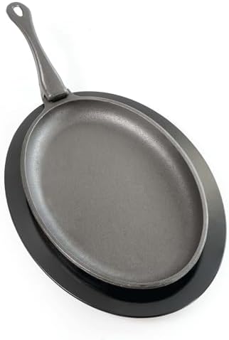 Napoleon Cast Iron Skillet - Pre-Seasoned, Use On Side Burner or Grill Grates, Removable Handle