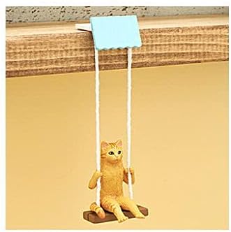 Amazon ねこブランコ 4 茶とら 単品 ガチャガチャ カプセルトイ ジャングルジム ブランコ おもちゃ