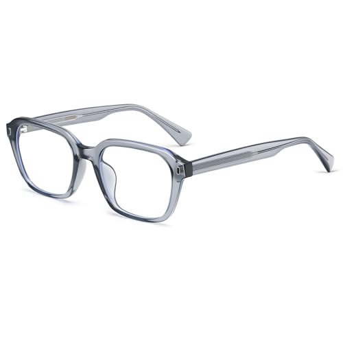 Image of Dollger Blue Light Glasses Men Vintage Thick-Framed Rectangle Non-Prescription, For Computer,Gaming, Phone Use