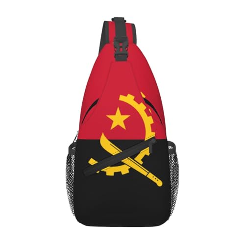 Mochila Unisex de Alta Capacidad con Diseño de Bandera de Angola