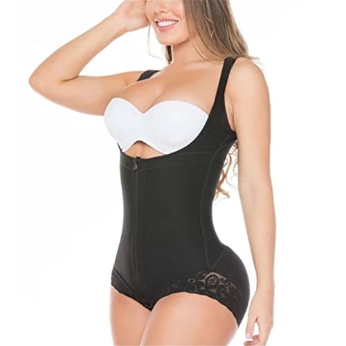 Body short gainant dentelle avec effet ventre plat et push up pour silhouette affinée