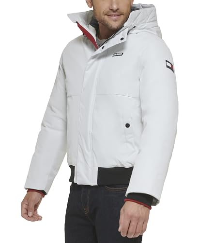 Image of Tommy Hilfiger Men's Arctic Cloth Hooded Bomber